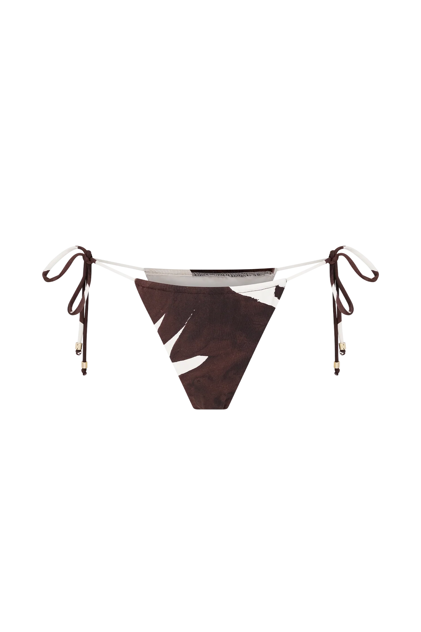 Marquise Bikini Bottom Chocolate Deco Fleur Print