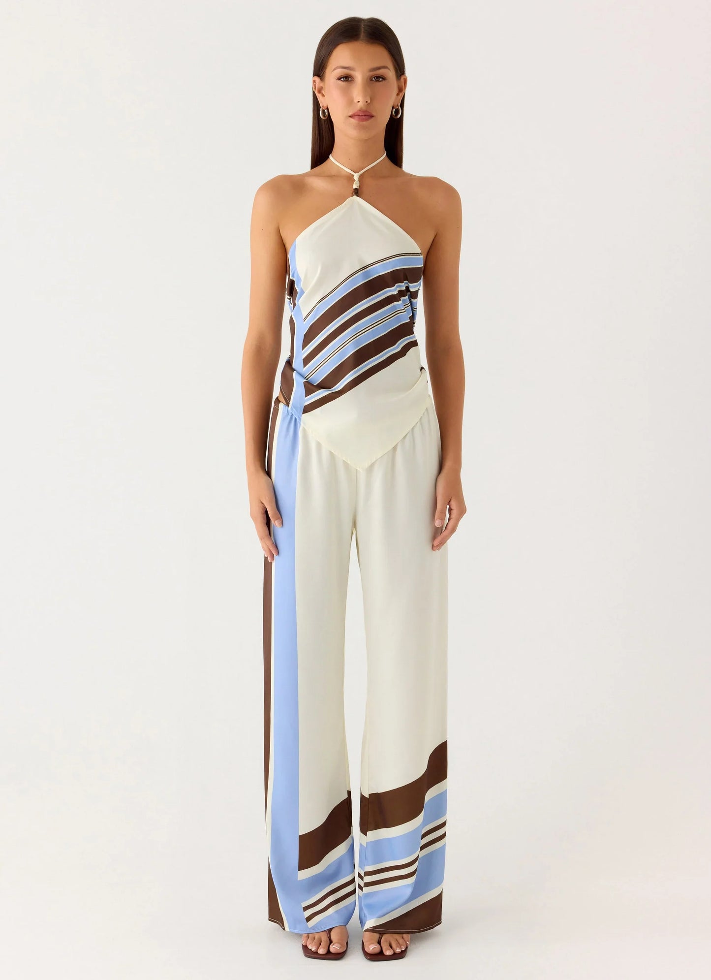 Deacon Low Rise Pants Purple Stripe