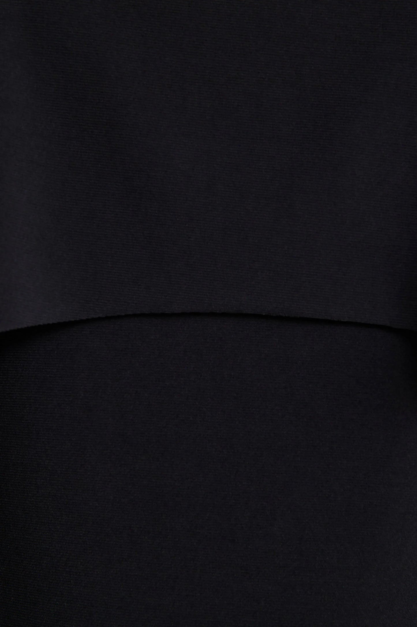 Kalani Black Crew Neck Midi Dress With Cape Sleeves