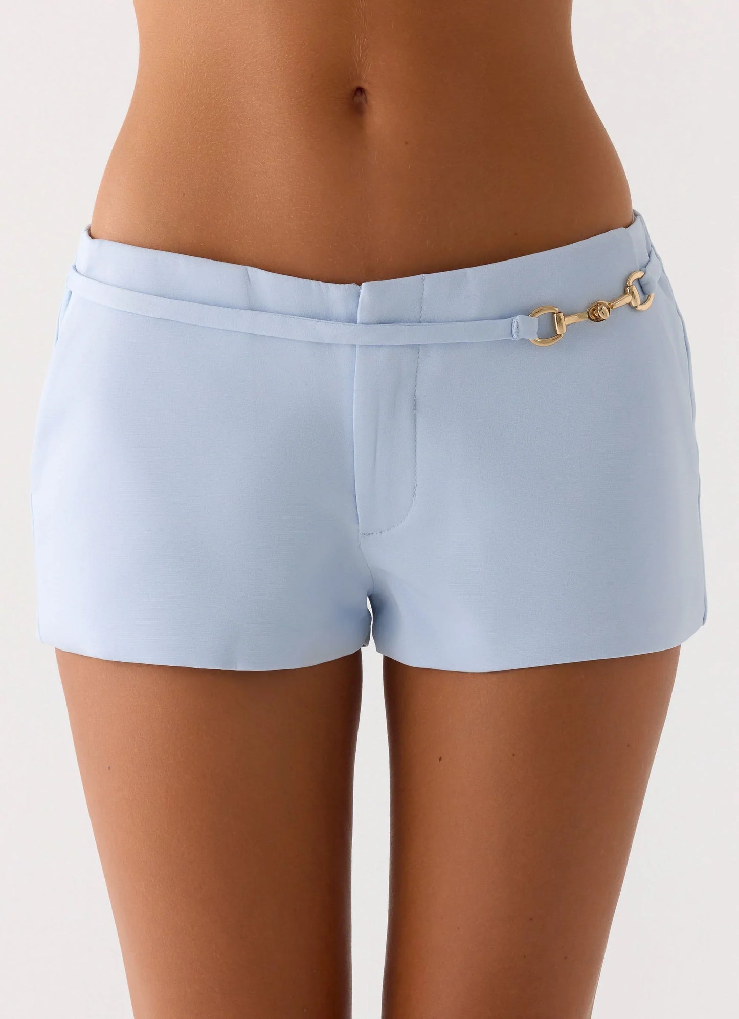 Lulita Belted Shorts Blue
