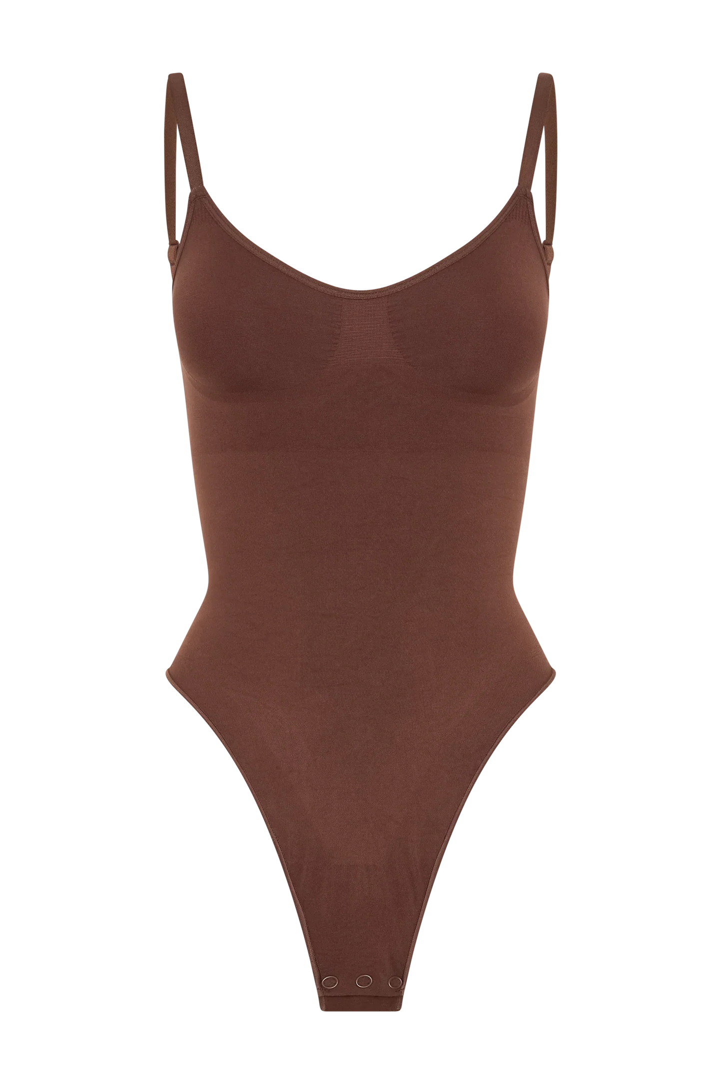 Alyssa Backless Shapewear Bodysuit Espresso