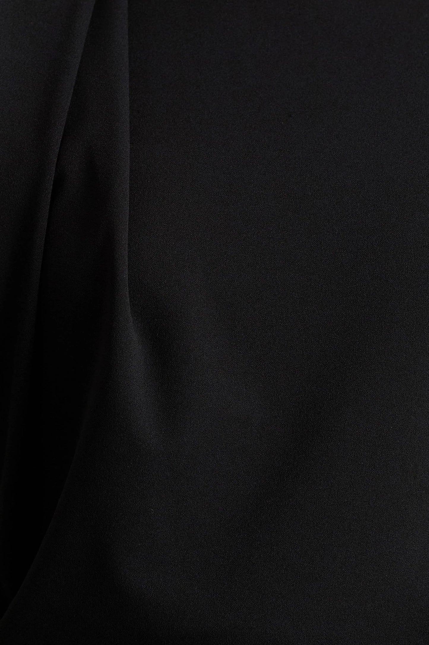 Tiff Black Crew Neck Jumpsuit With Draped Detailing