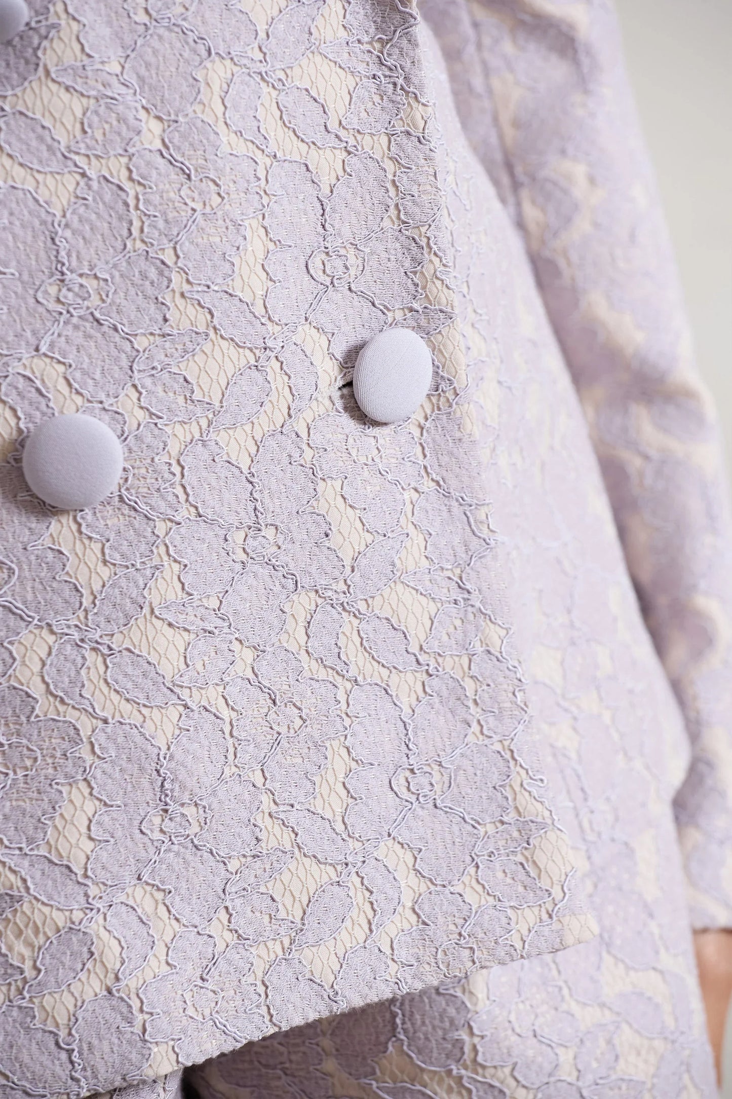 Kennedy Mauve Lace Tailored Blazer