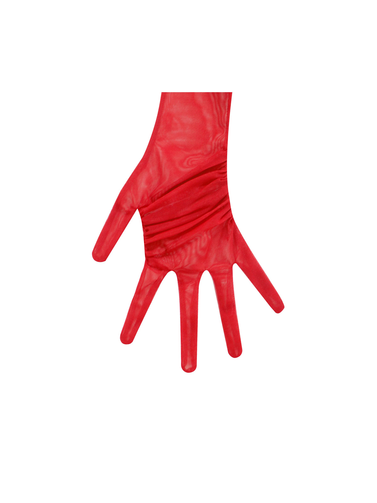 Qira Burgundy Mesh Opera length Gloves