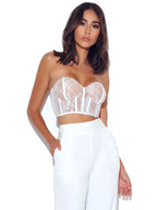 New Romantics White Lace Corset Top Archive Sale