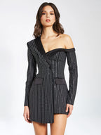 Winifred Rhinestone Crystal Blazer Dress Archive Sale