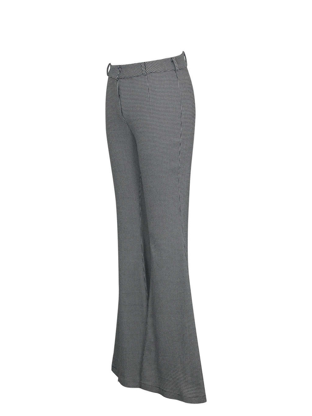 Ulli Micro Houndstooth Flared Pants