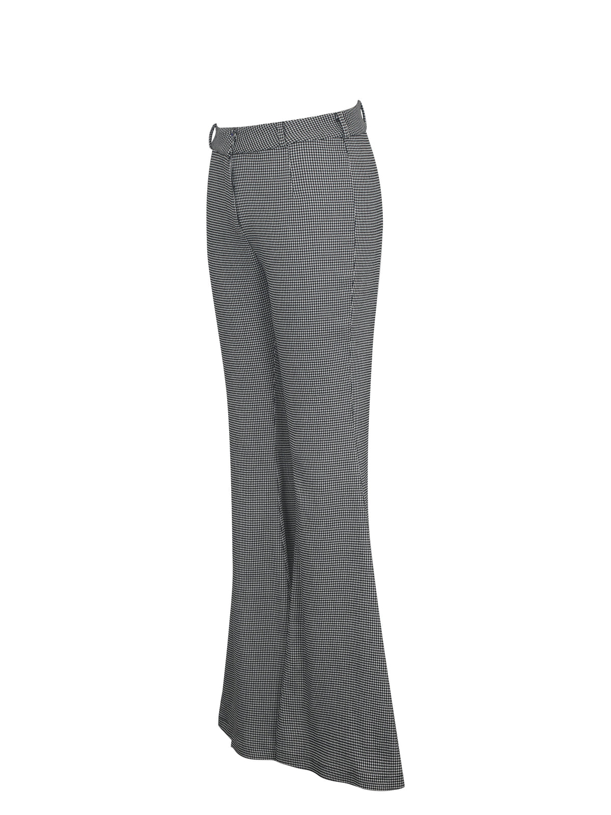 Ulli Micro Houndstooth Flared Pants