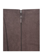 Raisa Mahogany Vegan Suede Ruched Mini Dress