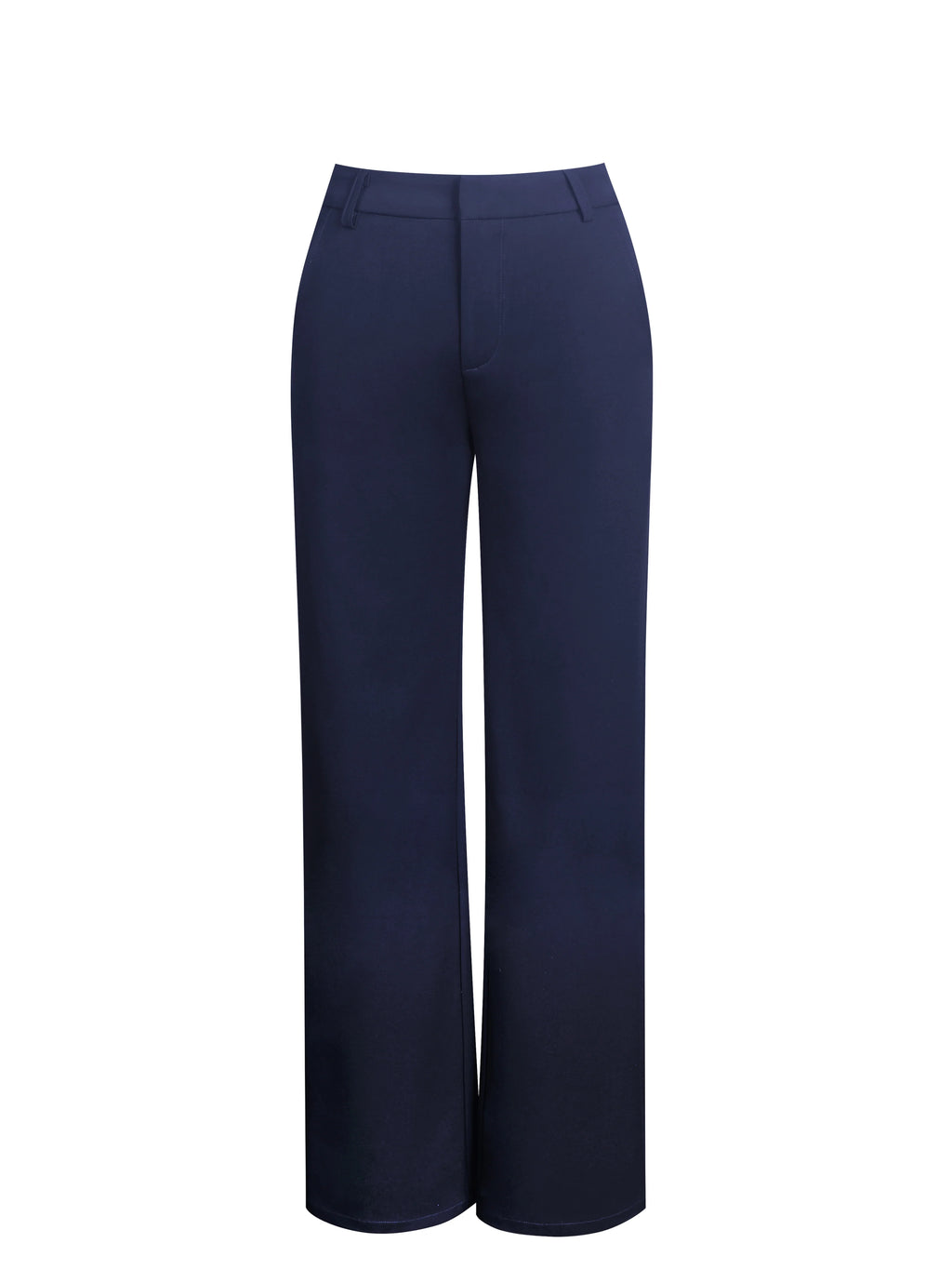Yanin Navy Low Rise Straight Leg Pants