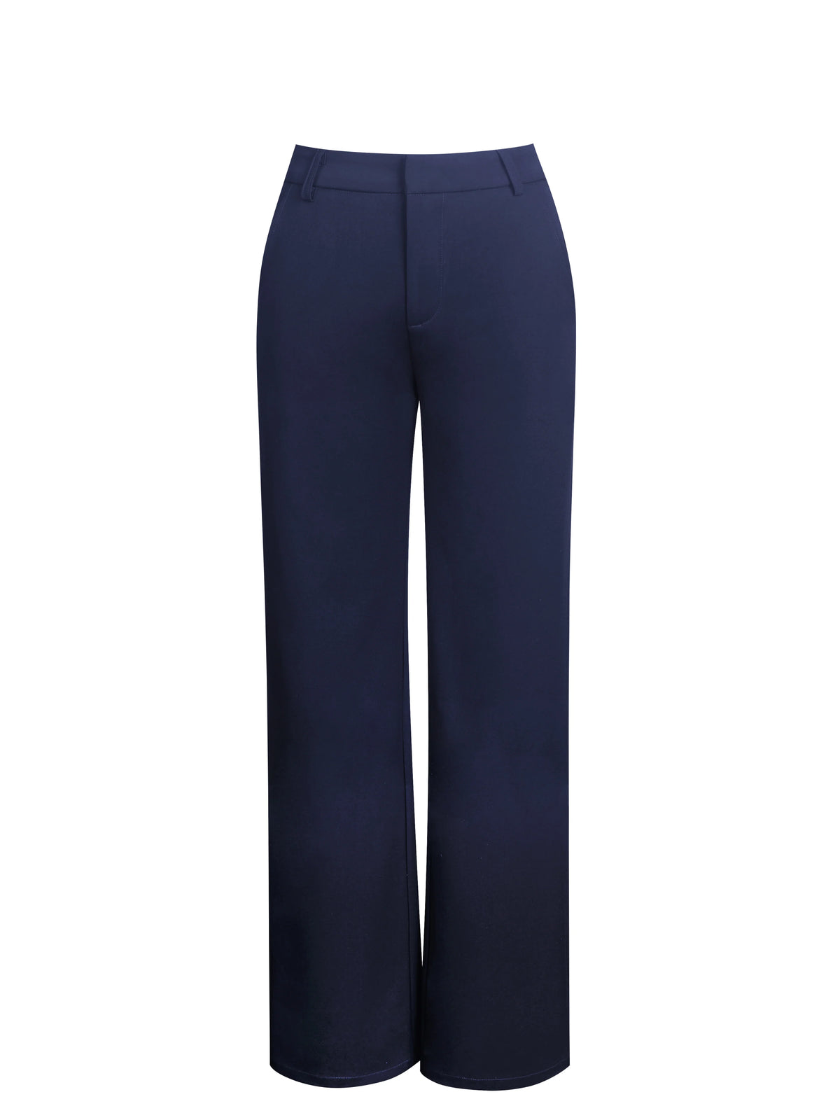 Yanin Navy Low Rise Straight Leg Pants