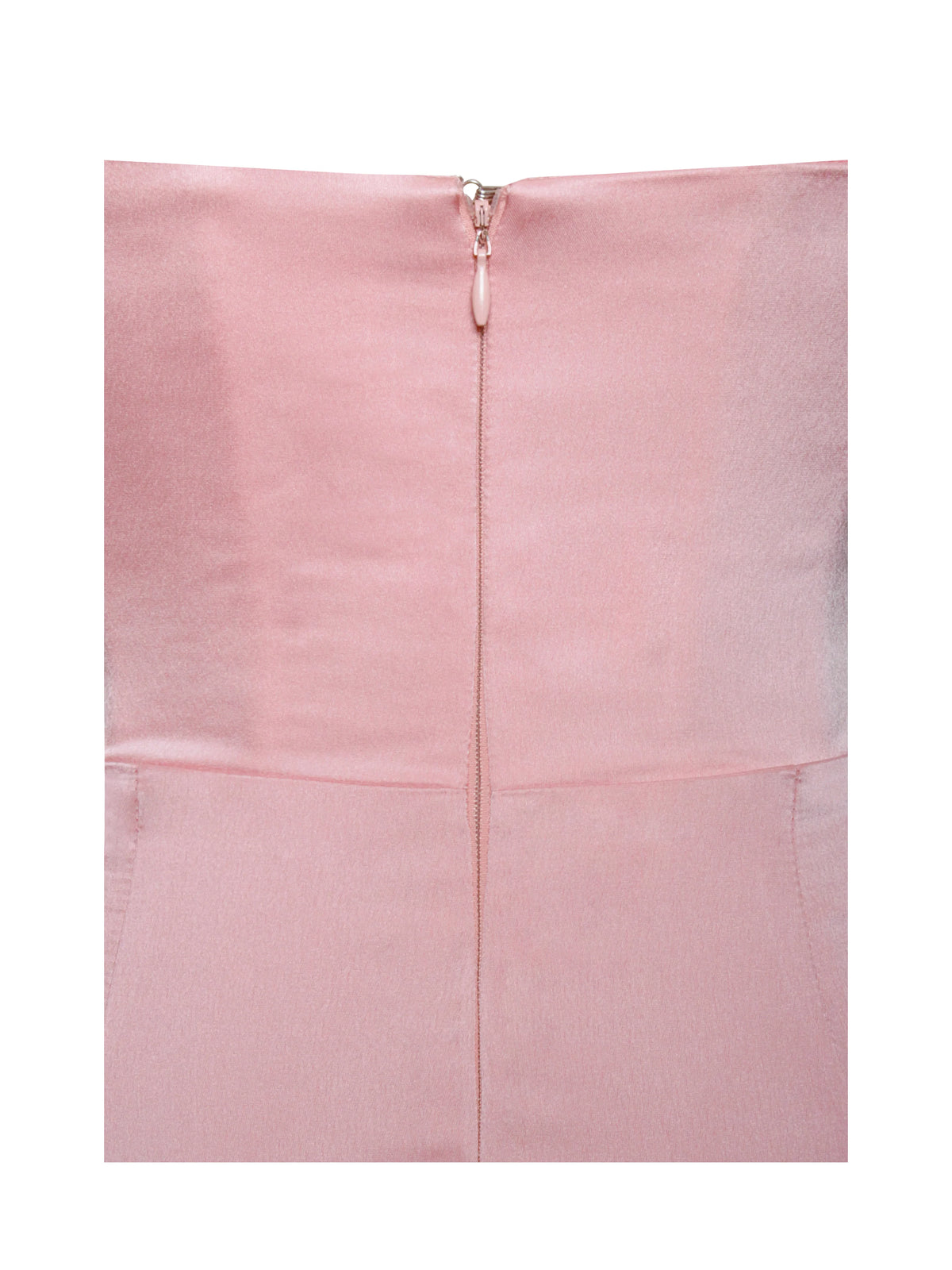 Marilyn Pink Satin Crystal Embellished High Slit Gown Archive Sale