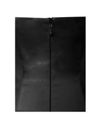 Aubrey Black Satin Bubble Hem Mini Dress