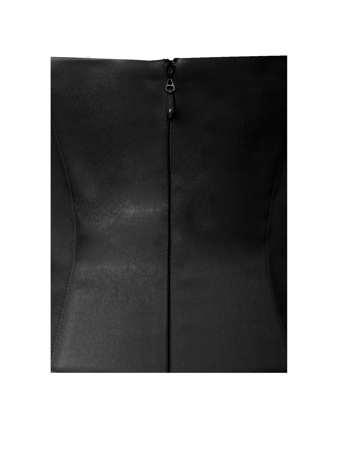 Aubrey Black Satin Bubble Hem Mini Dress