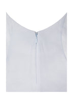 Eira Mist Blue Cowl Scarf Detail Mermaid Maxi Dress