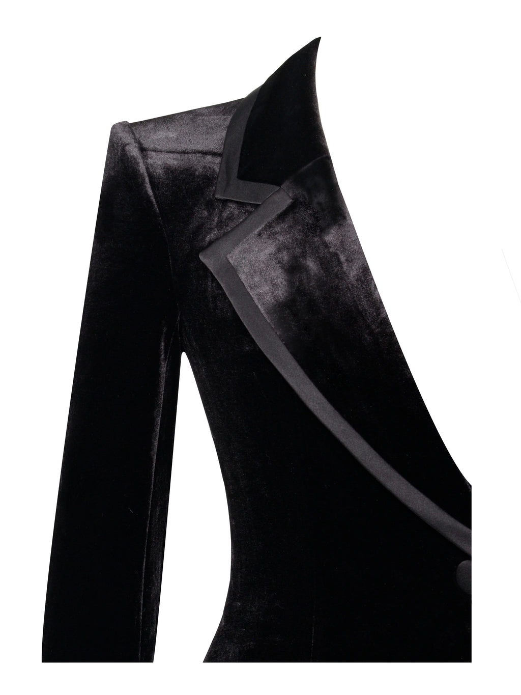 Willow Velvet High Slit Blazer Gown Archive Sale