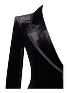 Willow Velvet High Slit Blazer Gown Archive Sale