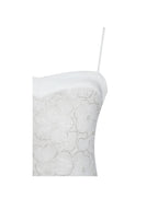 Ucille White Embroidered Chiffon Maxi Dress Archive Sale