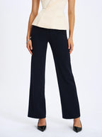 Yanin Navy Low Rise Straight Leg Pants