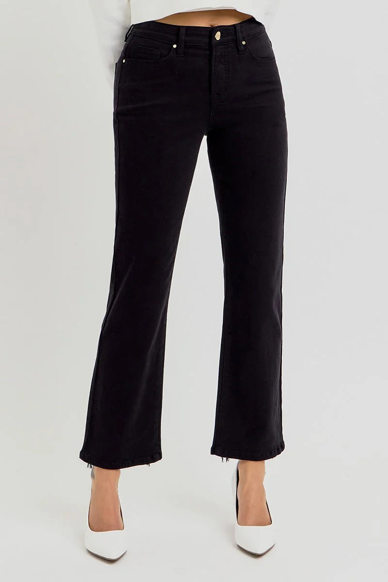 The Florence Crop Black