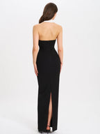 Raelyn Black and White Business Casual Maxi Dress