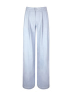 Reva Sky Blue Pinstripe Single Pleat Pants