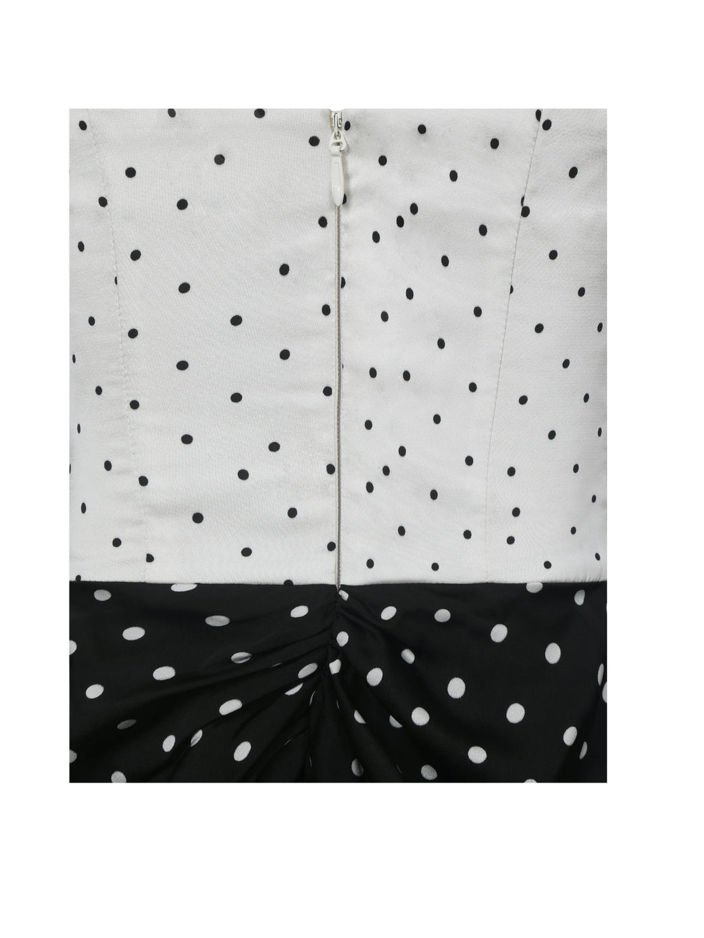 Tamryn Black White Polka Dot Sweetheart Maxi Dress