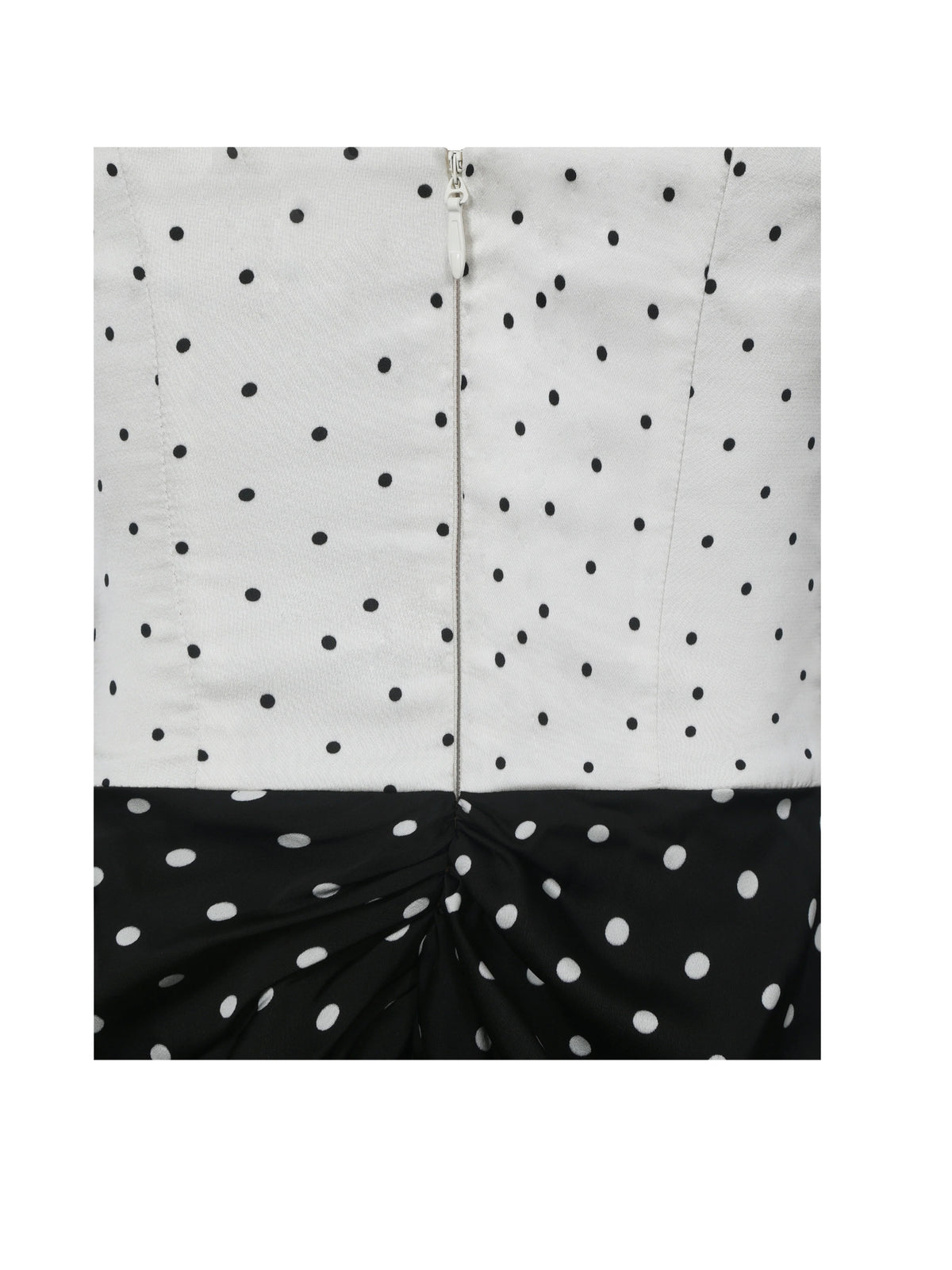 Tamryn Black White Polka Dot Sweetheart Maxi Dress