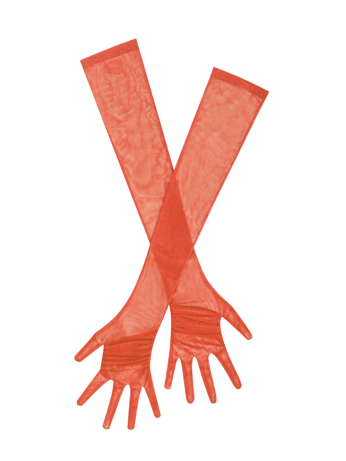 Qira Poppy Mesh Opera length Gloves