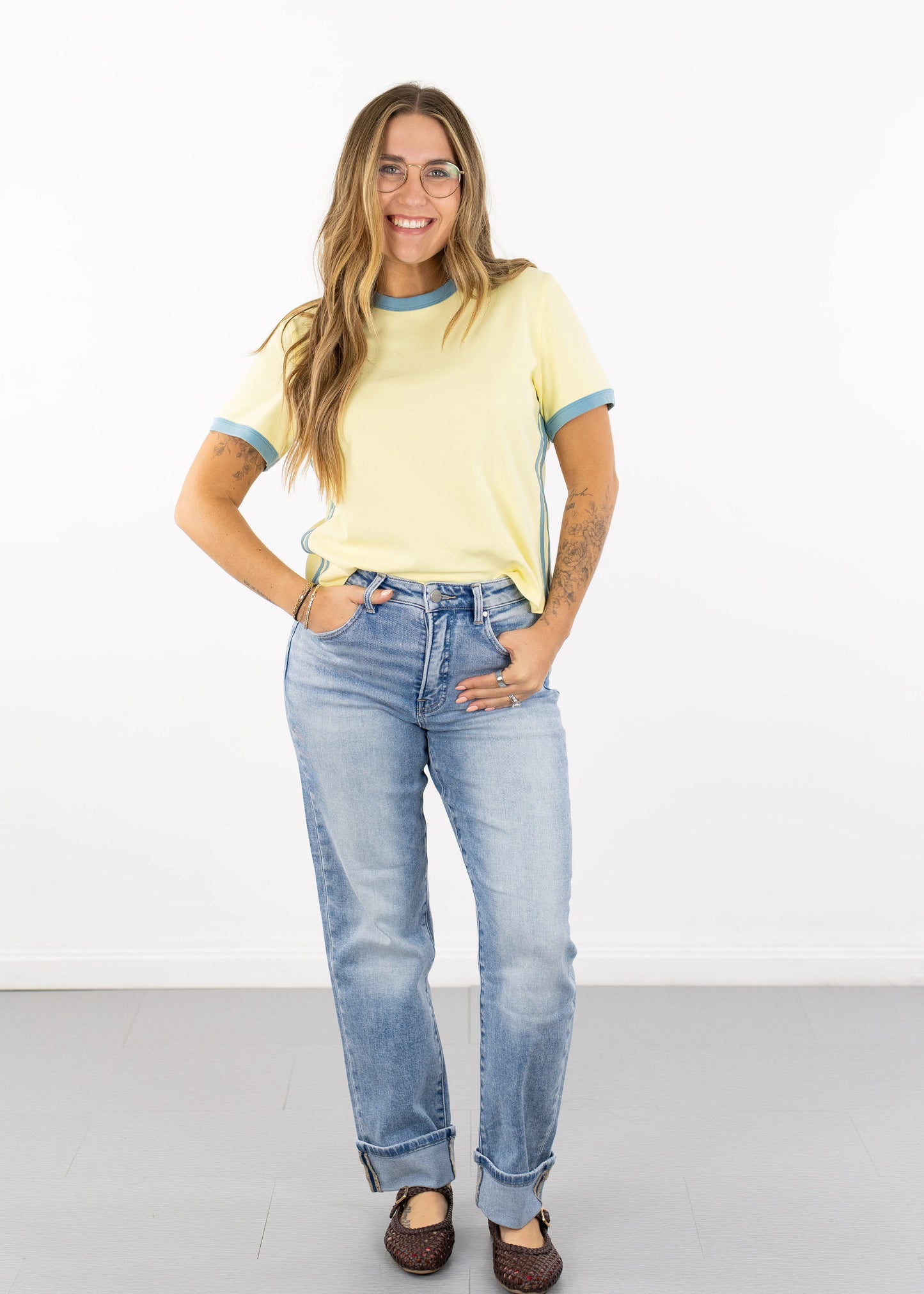 Carys Roll Up Straight Jeans