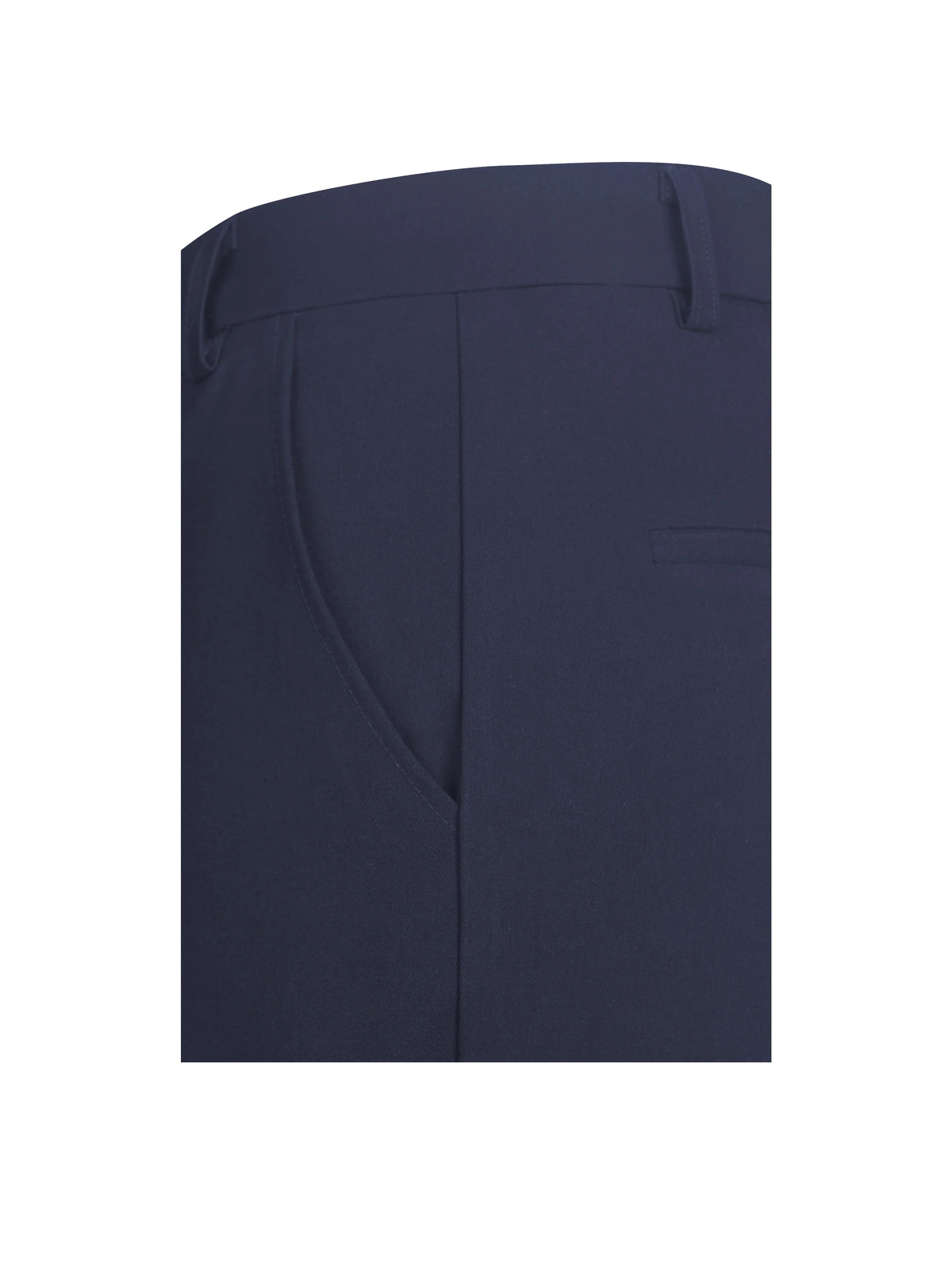 Yanin Navy Low Rise Straight Leg Pants