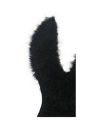Onalee Black Croc Embossed Velvet Fur Midi Dress