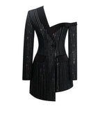Winifred Rhinestone Crystal Blazer Dress Archive Sale