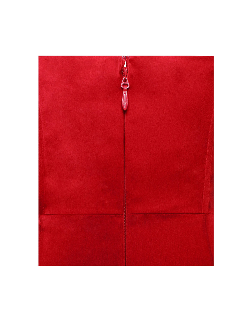 Zayda Red High Slit Corset Satin Gown Archive Sale