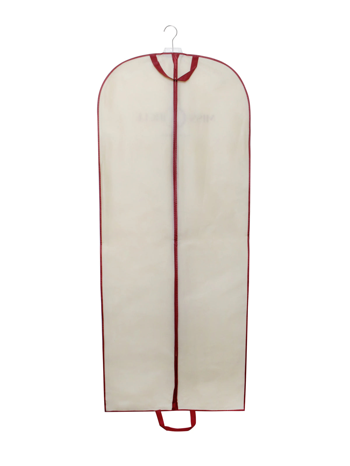 Miss Circle Beige and Red Garment Bag For Dress and Gown