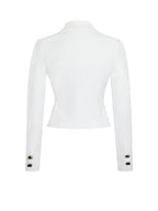 Oakley White Preppy Style Blazer Jacket