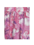 Xalina Blooming Magenta Linen Low Rise Midi Skirt