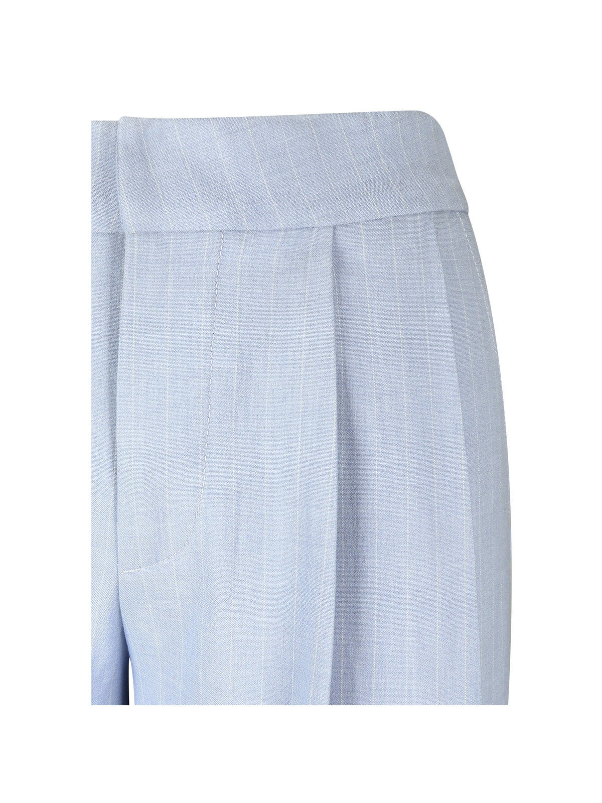 Reva Sky Blue Pinstripe Single Pleat Pants