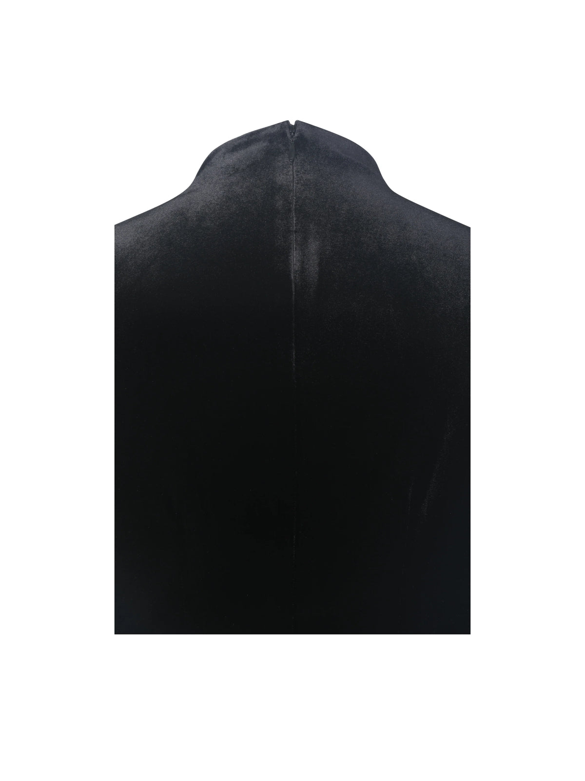 Vienna Black Velvet Mock Neck Mini Dress