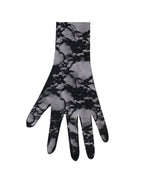Rae Black Lace Opera length Gloves