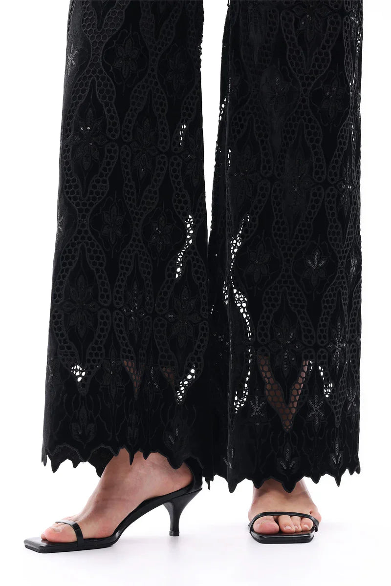 Milton High Rise Lace Jean