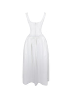Siena White Satin Sweetheart Wedding Gown