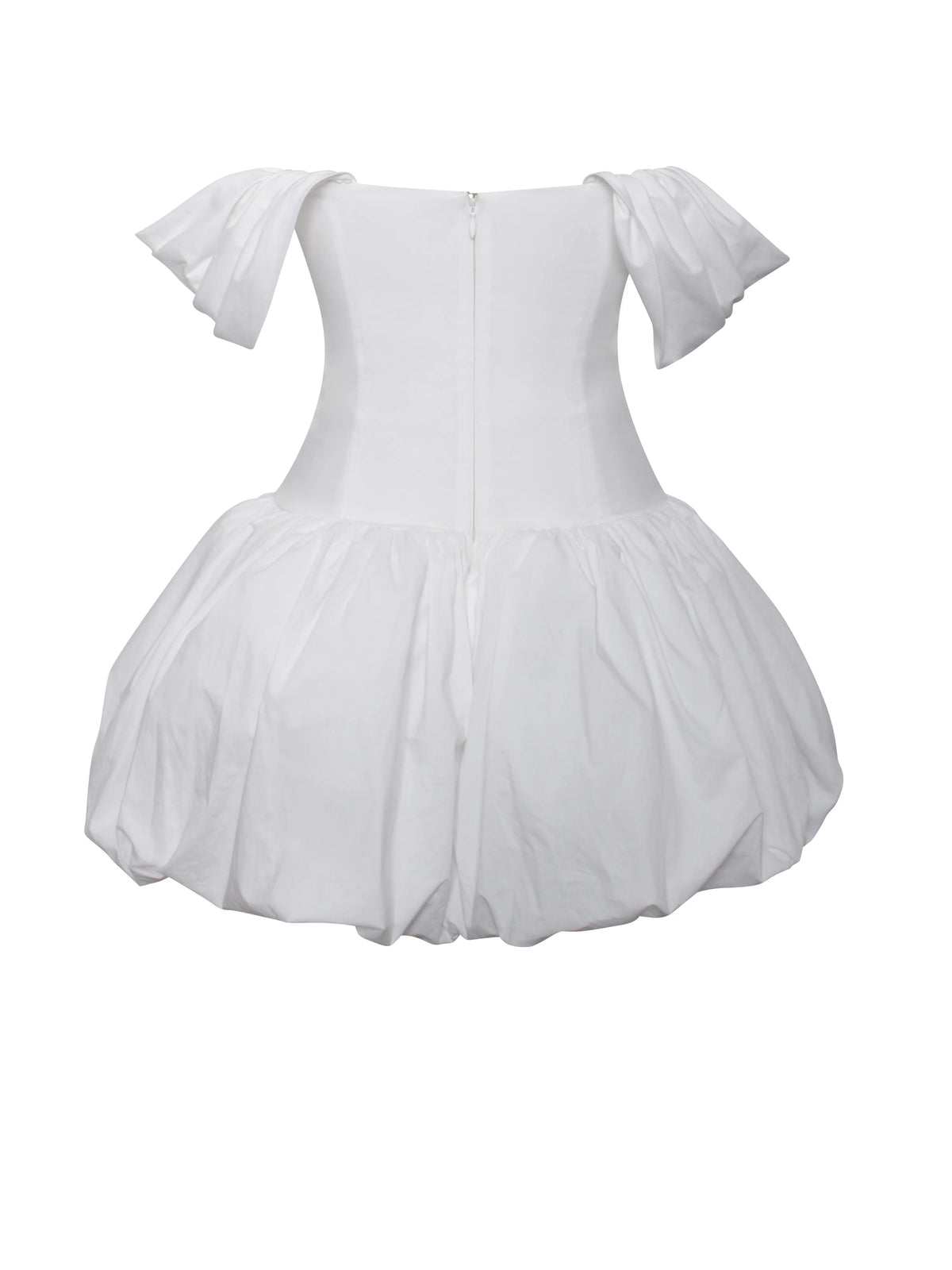 Umika White Bubble Hem Mini Dress Archive Sale