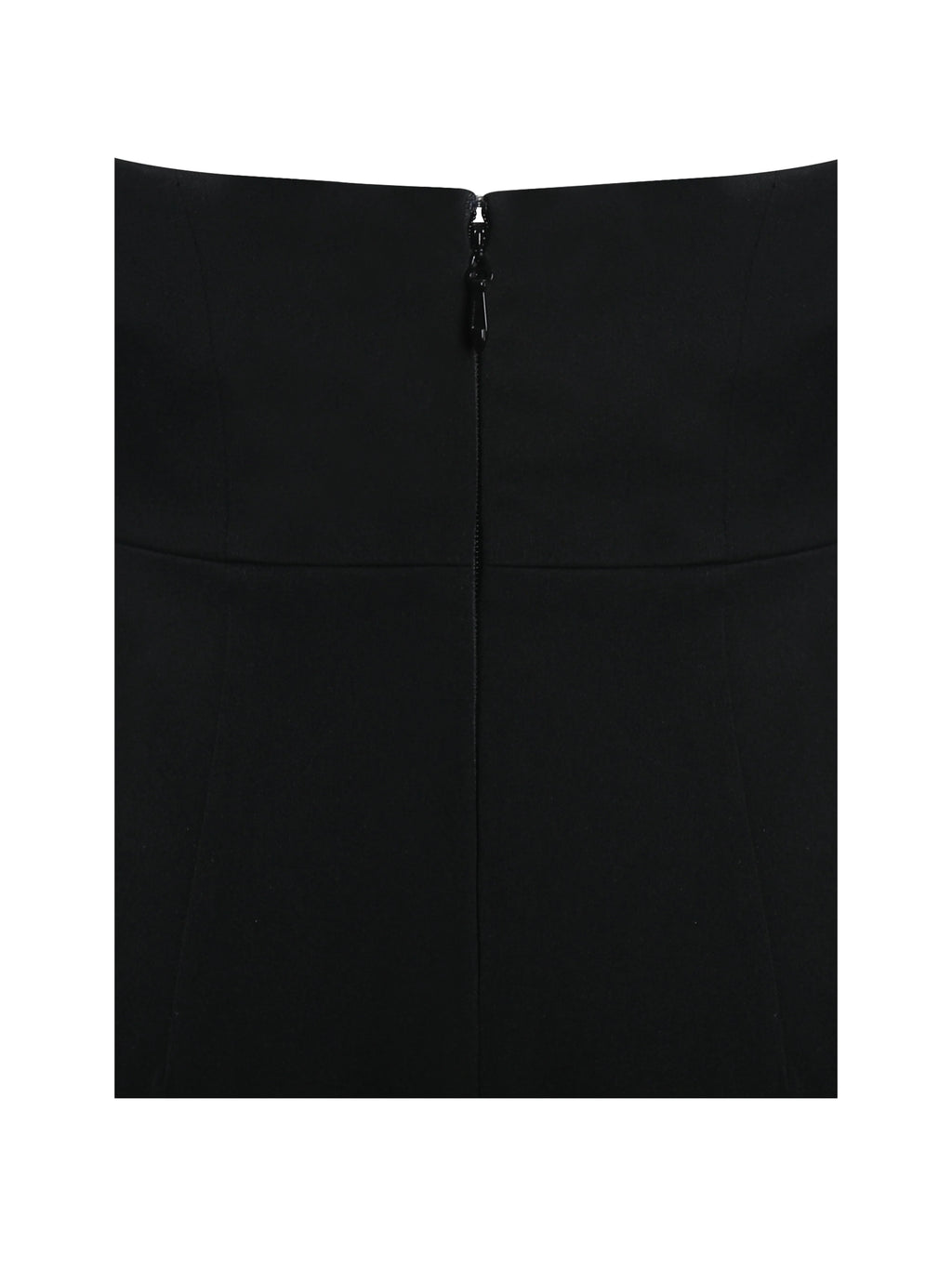 Ignacia Office Casual Black and White Halter Mini A line Dress