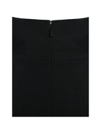 Ignacia Office Casual Black and White Halter Mini A line Dress