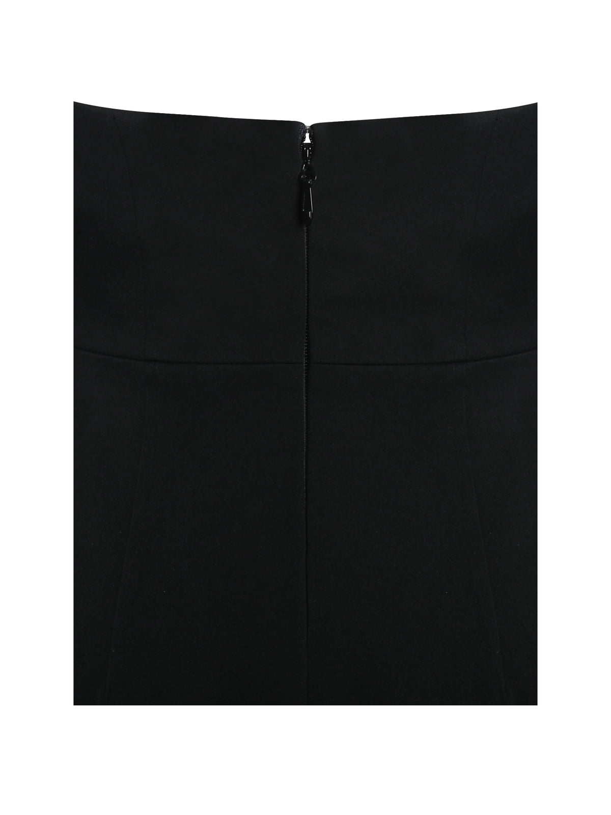Ignacia Office Casual Black and White Halter Mini A line Dress