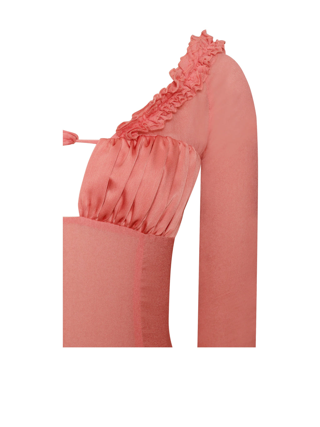 Fiorella Rosy Mauve Satin Rayon Midi Dress Archive Sale