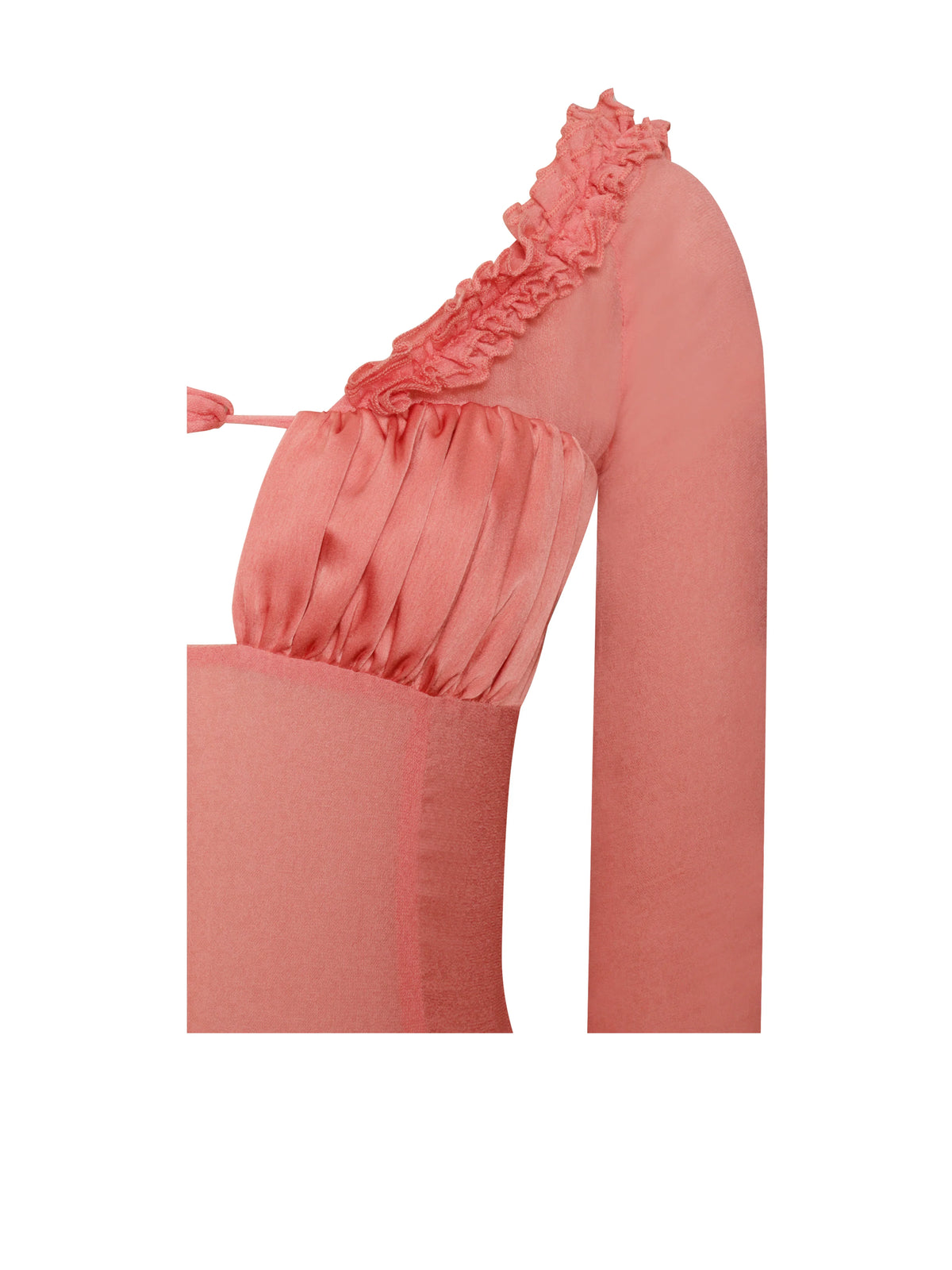 Fiorella Rosy Mauve Satin Rayon Midi Dress Archive Sale