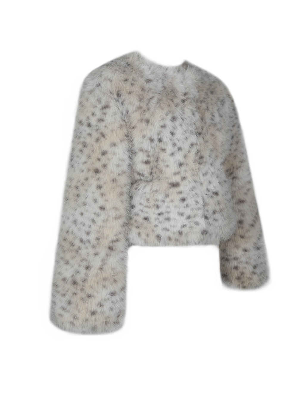 Margot Faux Cheetah Fur Jacket with Pockets