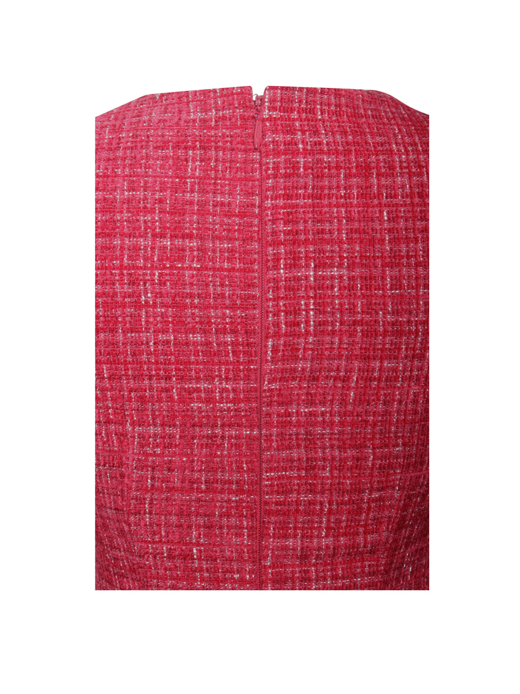 Tae Red Tweed Long Sleeve Drop Waist Mini Dress Archive Sale